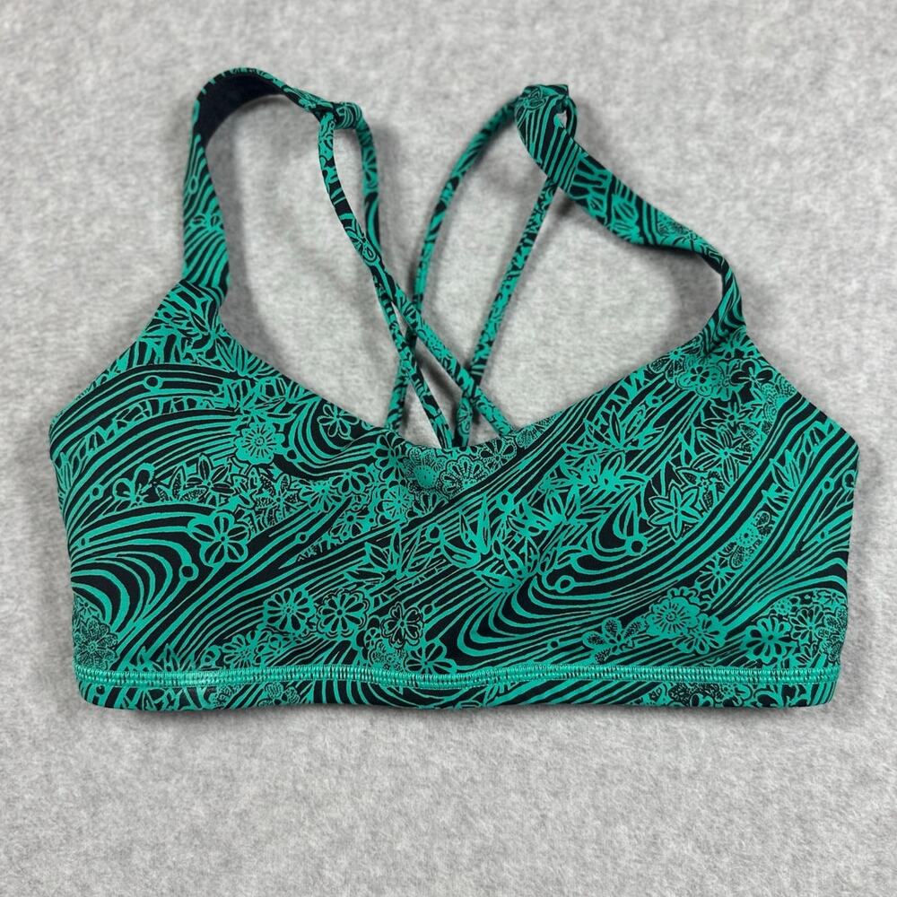 Lululemon Free To Be Sports Bra Size 4 RARE Kitakami Green Luxtreme NWT